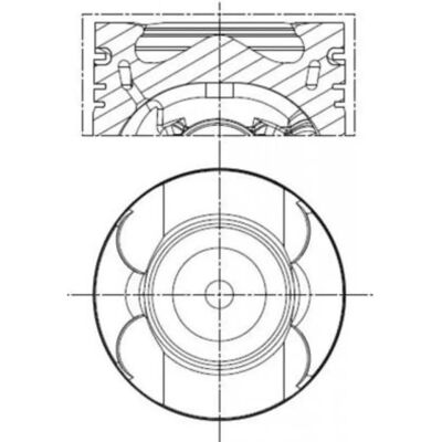 MAHLE 001 PI 00133 002 Piston - Piston MAHLE 001 PI 00133 002 Piston - Piston