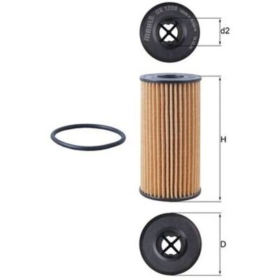KNECHT Öljynsuodatin OX 1308D - Öljynsuodatin KNECHT Öljynsuodatin OX 1308D - Öljynsuodatin