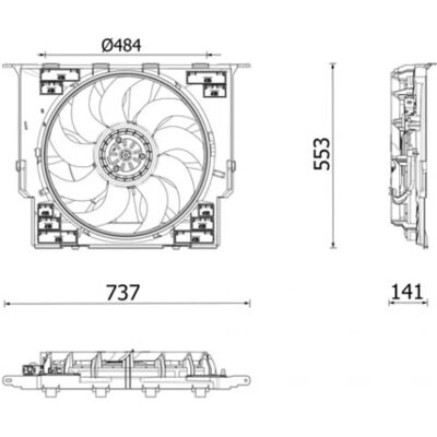 MAHLE CFF 645 000P - Koelventilator MAHLE CFF 645 000P - Koelventilator