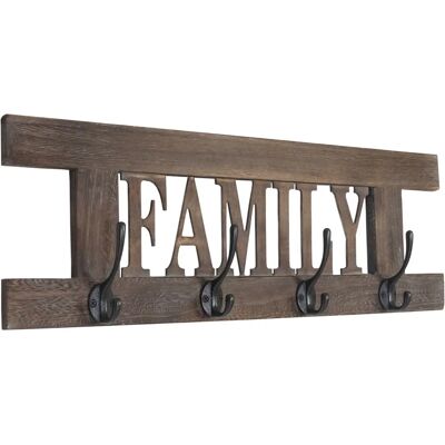 Portemanteau vintage HW - En bois de paulownia - Livré monté - 60x21cm Marron - Mobilier style vintage - Publicité Portemanteau vintage HW - En bois de paulownia - Livré monté - 60x21cm Marron - Mobilier style vintage - Publicité
