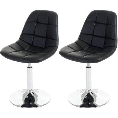 MENDLER - Ensemble de 2 Chaises Modernes Noir - Publicité MENDLER - Ensemble de 2 Chaises Modernes Noir - Publicité