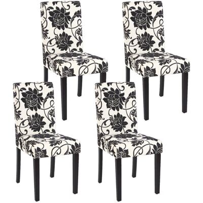 HHG Littau Sedia da pranzo beige - Set da 4 HHG Littau Sedia da pranzo beige - Set da 4