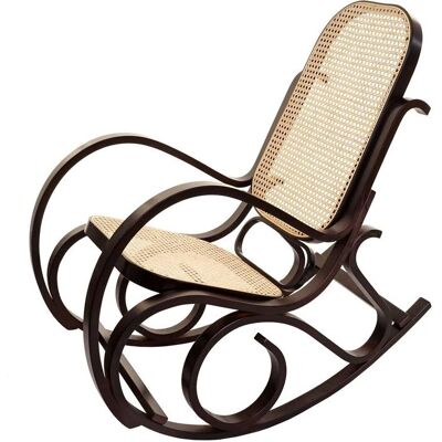 Sedia a dondolo M41 noce HHG Sedia a dondolo M41 noce HHG