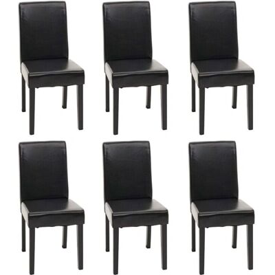 Sedia da pranzo nera HHG Littau - Moderna, Confortevole & Durevole Sedia da pranzo nera HHG Littau - Moderna, Confortevole & Durevole