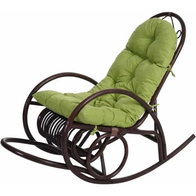 Fauteuil à Bascule en Bois MENDLER - Design Rétro Élégant - 139x58x110cm - Publicité Fauteuil à Bascule en Bois MENDLER - Design Rétro Élégant - 139x58x110cm - Publicité