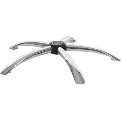 Base étoile pour chaises de bureau en chrome ø 5cm - Publicité Base étoile pour chaises de bureau en chrome ø 5cm - Publicité