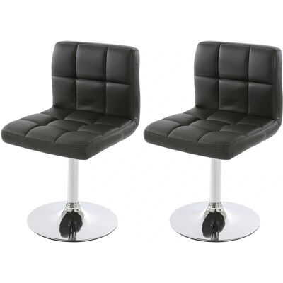 HHG Kavala Sillas Giratorias de Comedor - Juego Moderno de 2 HHG Kavala Sillas Giratorias de Comedor - Juego Moderno de 2