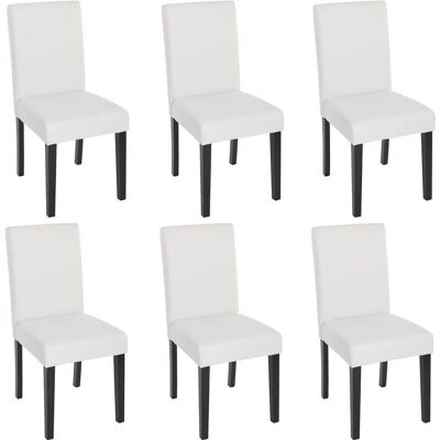 HHG Littau Sedia da pranzo Bianca - Moderna, Confortevole, 135kg Max HHG Littau Sedia da pranzo Bianca - Moderna, Confortevole, 135kg Max