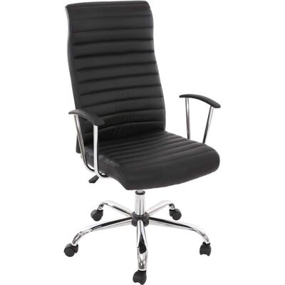 HHG - Cagliari - Negro - cuero PU - Silla de oficina HHG - Cagliari - Negro - cuero PU - Silla de oficina