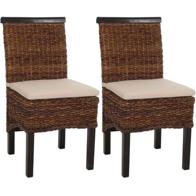 HHG M45 Conjunto de Comedor de Ratán de Plátano Ecológico - Respaldo Alto HHG M45 Conjunto de Comedor de Ratán de Plátano Ecológico - Respaldo Alto