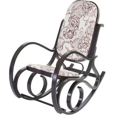 HHG - Mecedora M41 - Finitura noce - Legno massiccio - Reclinabile HHG - Mecedora M41 - Finitura noce - Legno massiccio - Reclinabile