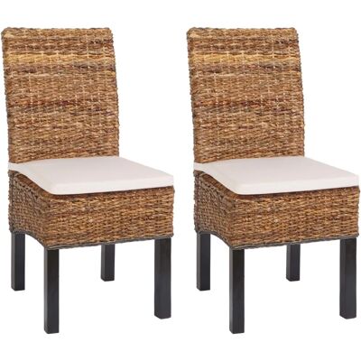 HHG - M69 - Foglia di Banano scura - Sedia da pranzo HHG - M69 - Foglia di Banano scura - Sedia da pranzo