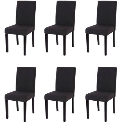Set di 6 sedie da pranzo nere Littau - Moderno, Confortevole Set di 6 sedie da pranzo nere Littau - Moderno, Confortevole