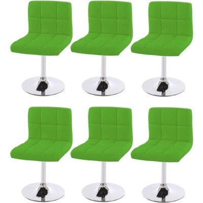 HHG - 6 Sedie da pranzo girevoli moderne HHG - 6 Sedie da pranzo girevoli moderne