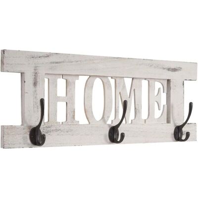 HHG - 990 Home - Bianco - 55x21 cm - Appendiabiti da parete HHG - 990 Home - Bianco - 55x21 cm - Appendiabiti da parete