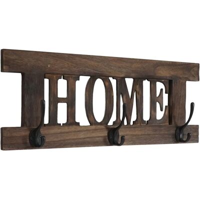 HHG - 990 Home - 55x21cm - marrón - Wall Coat Rack HHG - 990 Home - 55x21cm - marrón - Wall Coat Rack