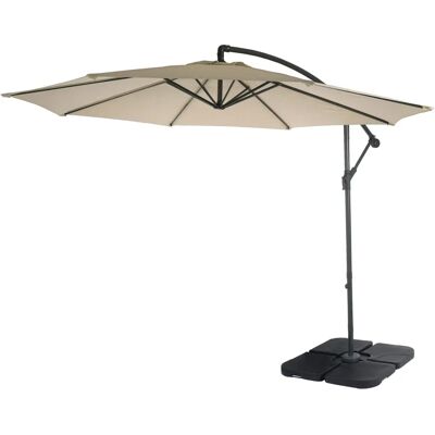 Mendler Marque Parasol Acerra - 3m Ombrelle Réglable - Publicité Mendler Marque Parasol Acerra - 3m Ombrelle Réglable - Publicité