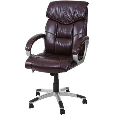 HHG 052 - bordò - pelle sintetica - 120 kg - Sedia da ufficio HHG 052 - bordò - pelle sintetica - 120 kg - Sedia da ufficio