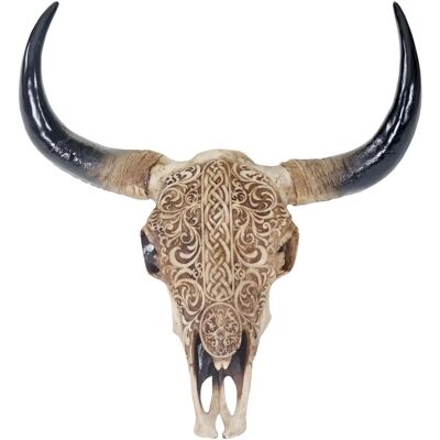 Mendler Trophée Tête de Bœuf Longhorn - Décoration Western Réaliste - Publicité Mendler Trophée Tête de Bœuf Longhorn - Décoration Western Réaliste - Publicité