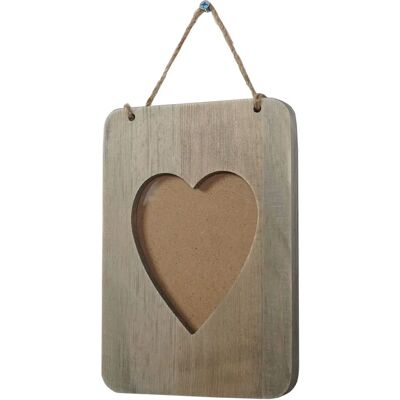 HHG - Wels T599 - Forma cuore - Legno di pino vintage - Cornice HHG - Wels T599 - Forma cuore - Legno di pino vintage - Cornice