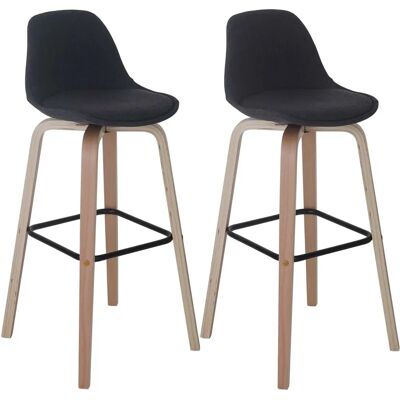 HHG - HHG 334 - Gris - Textil - Bar Stool HHG - HHG 334 - Gris - Textil - Bar Stool