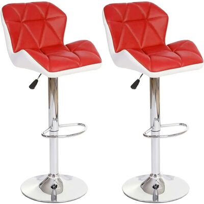 Tabourets de Bar Ajustables Rouge Mendler - Design Moderne - Publicité Tabourets de Bar Ajustables Rouge Mendler - Design Moderne - Publicité