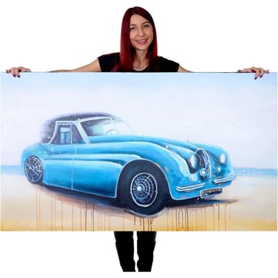 MCW Oldtimer Wandbild - Handgemaltes Ölbild MCW Oldtimer Wandbild - Handgemaltes Ölbild