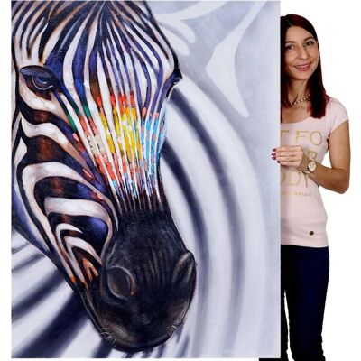 MCW - Zebrakopf - 90 x 120 x 3.5 cm - Wall art MCW - Zebrakopf - 90 x 120 x 3.5 cm - Wall art