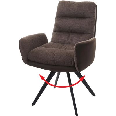 Chaise de Bureau Mendler HWC-G66 - Marron - Rotation 90° - Publicité Chaise de Bureau Mendler HWC-G66 - Marron - Rotation 90° - Publicité