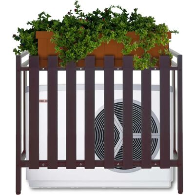 Mendler Außen Klimaanlagen Abdeckung - Braun - 80x90x39cm Mendler Außen Klimaanlagen Abdeckung - Braun - 80x90x39cm