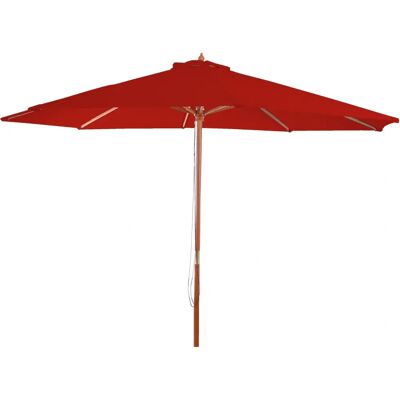 MENDLER Nova - Parasol robuste pour jardin & plage - 300cm Rouge - Publicité MENDLER Nova - Parasol robuste pour jardin & plage - 300cm Rouge - Publicité