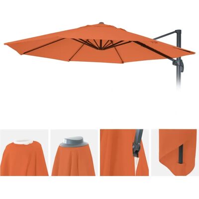 Housse de Parasol Rond Terracotta Mendler 3m - Housse de Parasol - Publicité Housse de Parasol Rond Terracotta Mendler 3m - Housse de Parasol - Publicité