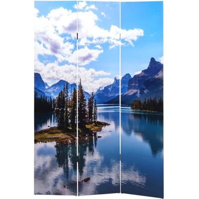 HHG - Paravent 843 - 180x121cm - Lake multicolour - Separador de ambientes HHG - Paravent 843 - 180x121cm - Lake multicolour - Separador de ambientes