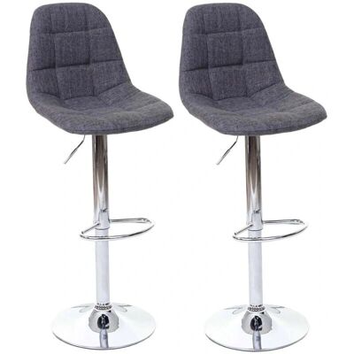 HHG Modello 356 - Sgabello da bar grigio moderno con rotazione a 360° HHG Modello 356 - Sgabello da bar grigio moderno con rotazione a 360°