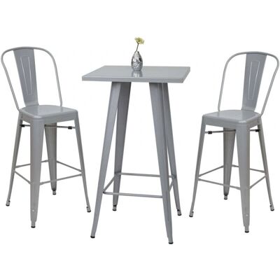 HHG - 866 - Tavolo da bar - 2 sgabelli - Bar set HHG - 866 - Tavolo da bar - 2 sgabelli - Bar set