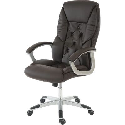Chaise de bureau MENDLER L42 XXL - Simili cuir marron - Chaise de bureau - Publicité Chaise de bureau MENDLER L42 XXL - Simili cuir marron - Chaise de bureau - Publicité