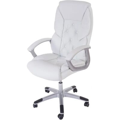 Chaise de Bureau Ergonomique Mendler Blanche L42 XXL - Chaise de Bureau - Publicité Chaise de Bureau Ergonomique Mendler Blanche L42 XXL - Chaise de Bureau - Publicité