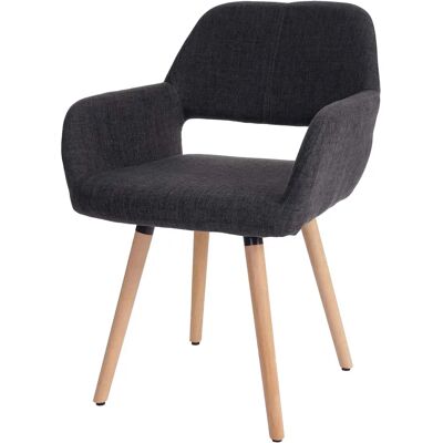 Chaise de salle à manger Mendler HWC-A50 II Bois Tissu Gris Foncé - Publicité Chaise de salle à manger Mendler HWC-A50 II Bois Tissu Gris Foncé - Publicité