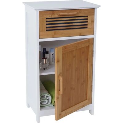 Mendler Mobilier de Salle de Bain HWC-A85 Bambou MDF Compact - Publicité Mendler Mobilier de Salle de Bain HWC-A85 Bambou MDF Compact - Publicité