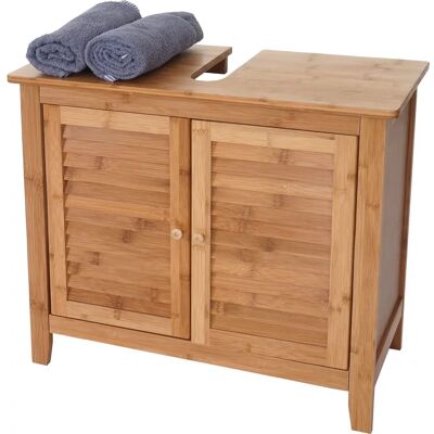 Mendler Armoire de Salle de Bain en Bambou - 60x67x30 - Rangement en Bois - Publicité Mendler Armoire de Salle de Bain en Bambou - 60x67x30 - Rangement en Bois - Publicité