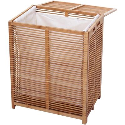 HHG - HHG-563 - Marrone - 61x50x35 cm - Cestino della biancheria HHG - HHG-563 - Marrone - 61x50x35 cm - Cestino della biancheria