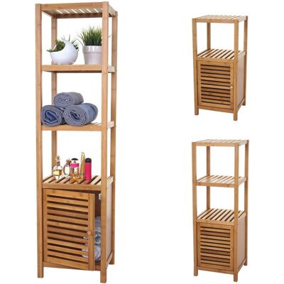 Meuble de salle de bain en bambou Nova - 110x36x34cm - Publicité Meuble de salle de bain en bambou Nova - 110x36x34cm - Publicité