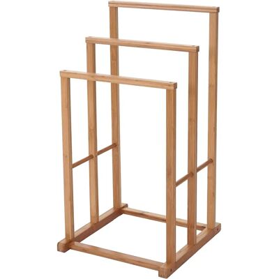 HHG - Toallero 553 - Bambù - 82x42x42 cm - Towel Rack HHG - Toallero 553 - Bambù - 82x42x42 cm - Towel Rack