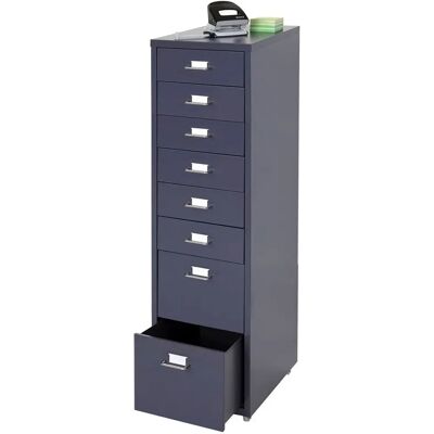 MENDLER Armoire à roulettes Boston T851 - Meuble de bureau à 8 tiroirs - Publicité MENDLER Armoire à roulettes Boston T851 - Meuble de bureau à 8 tiroirs - Publicité