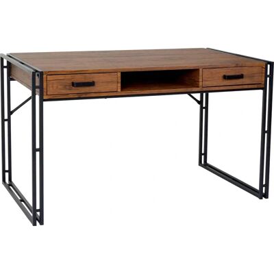 Bureau Dohna - Eichenstruktur Schreibtisch mit 2 Schubladen Bureau Dohna - Eichenstruktur Schreibtisch mit 2 Schubladen