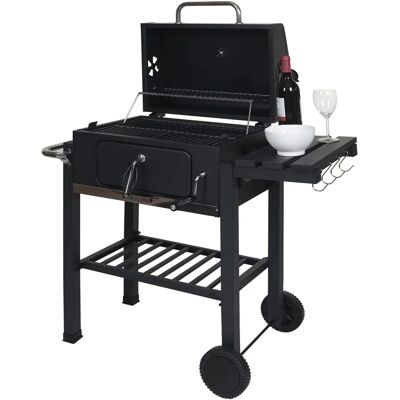 MENDLER HWC-K93 Barbecue double grille - Noir - Publicité MENDLER HWC-K93 Barbecue double grille - Noir - Publicité