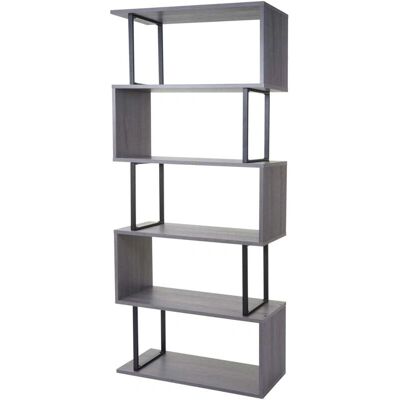 HHG Modelo 091 - Estantería Gris de 5 Niveles de Metal HHG Modelo 091 - Estantería Gris de 5 Niveles de Metal