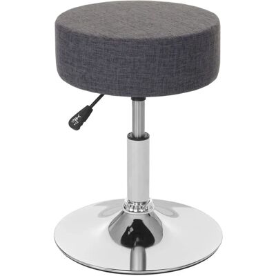 MENDLER - Tabouret de Bar Gris Tissu Réglable 360° Pivotant - Tabouret - Publicité MENDLER - Tabouret de Bar Gris Tissu Réglable 360° Pivotant - Tabouret - Publicité