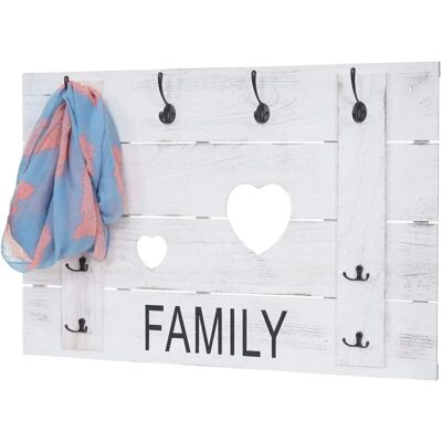 HW Nova Porte-manteau mural - Style vintage - Blanc - 60x90cm - Publicité HW Nova Porte-manteau mural - Style vintage - Blanc - 60x90cm - Publicité