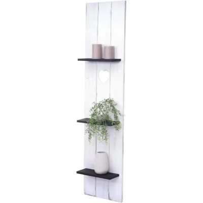 MENDLER Panneau Décoratif Blanc avec Étagères - Panneau Décoratif avec Étagères - Publicité MENDLER Panneau Décoratif Blanc avec Étagères - Panneau Décoratif avec Étagères - Publicité